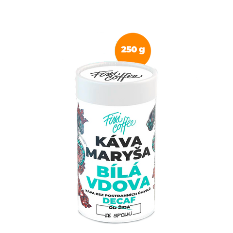 Káva Maryša – Bílá vdova, bezkofeinová káva – dárková káva