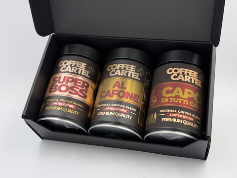 Mafia – Malý gang – degustační sada kávy (3x150 g)