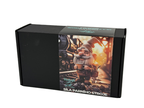 Vlakafe – Síla parního stroje – dárková sada