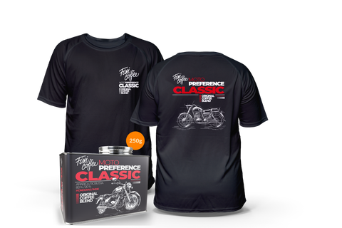 MOTO fešák – Classic (kafe + tričko)