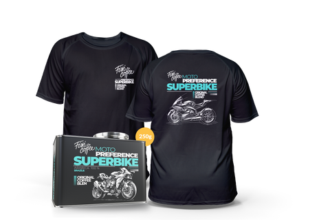 MOTO fešák – Superbike (kafe + tričko)
