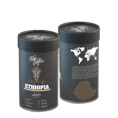 Etiopie Yirgacheffe – výběrová káva, 100% arabica