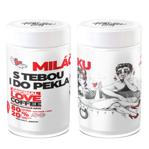 Miláčku – s Tebou i do pekla – dárková káva