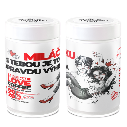 Miláčku – S tebou je to opravdu výhra – dárková káva