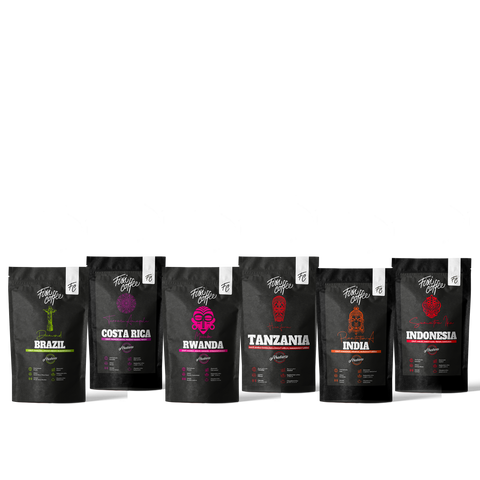 Around the World – degustační sada výběrové kávy (6x100 g)