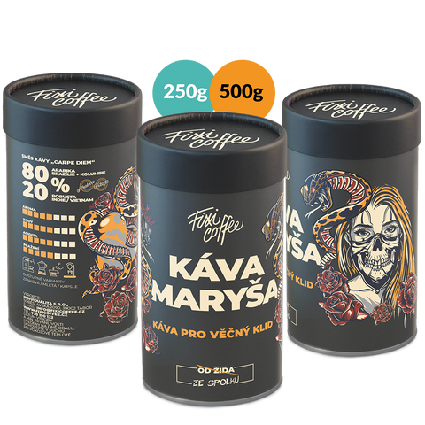 Fixi Coffee Maryša - Káva Maryša- směs výběrové kávy v dárkové dóze