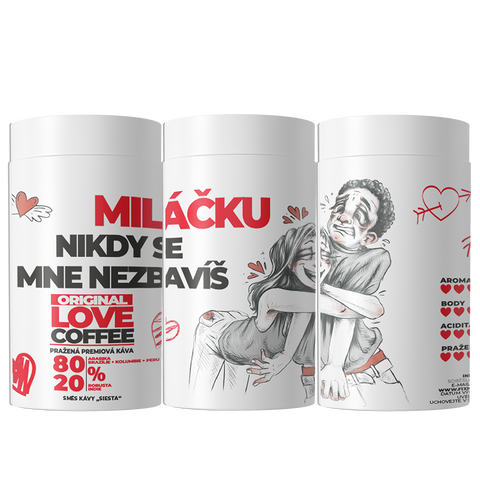 Fixi Coffee Miláčku - Nikdy se mne nezbavíš - směs výběrové kávy v dárkové dóze