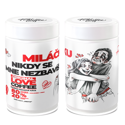 Miláčku – nikdy se mě nezbavíš – dárková káva